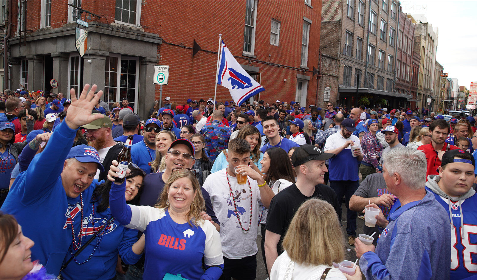 Buffalo Bills packers of NOLA Takeover Parade